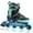 Cyan, variant on 2PM SPORTS Kids Adjustable Inline Skates, Youth Inlie Skates for Girls Boys Women Ages 4-12 5-8 8-12 with Full Light Up Wheels