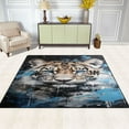 thumbnail image 3 of BZSMCE Vintage Area Rugs Tiger Art Creative Area For Home, 3 of 7