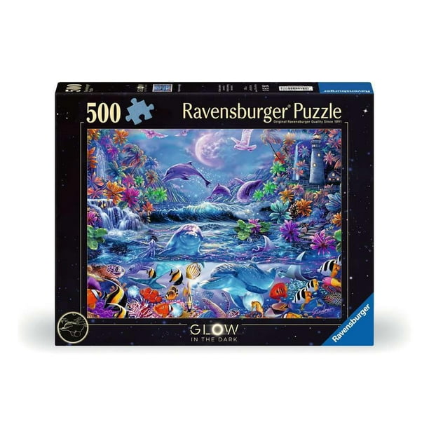 Rompecabezas Ravensburger Moonlit Magic de 500 piezas que brillan en la oscuridad