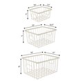 thumbnail image 4 of happimess BSK3001C-6SET Camden Vintage Industrial Handmade Wire Metal Nesting Storage Baskets, Almond (Set of 6), 4 of 6