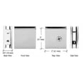 thumbnail image 7 of CRL SGCU1SN Satin Nickel Square Style Notch-in-Glass Fixed Panel U-Clamp, 7 of 7