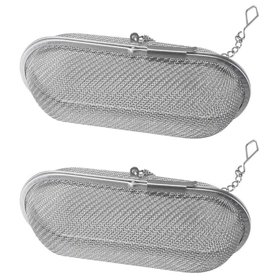 SEWCHICS Stainless Steel Tea Infusers, Metal Fine Mesh, Easy to Use, , 2 Pieces for Loose Leaf Tea Brewing