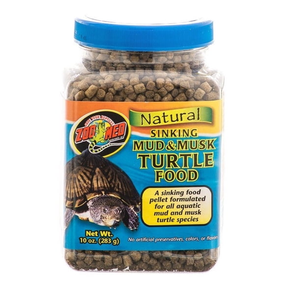 Zoo Med Natural Sinking Mud & Musk Turtle Dry Food 10 oz - PDS-097612400670