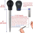 thumbnail image 3 of Mikilon Stainless Steel Silicone Seasoning Barbecue Tool Pump Head With Cleaning Brush, 3 of 9