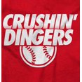 thumbnail image 2 of Baseball Homerun Crushin Dingers Hoodie Hooded Sweatshirt Men Brisco Brands S, 2 of 6