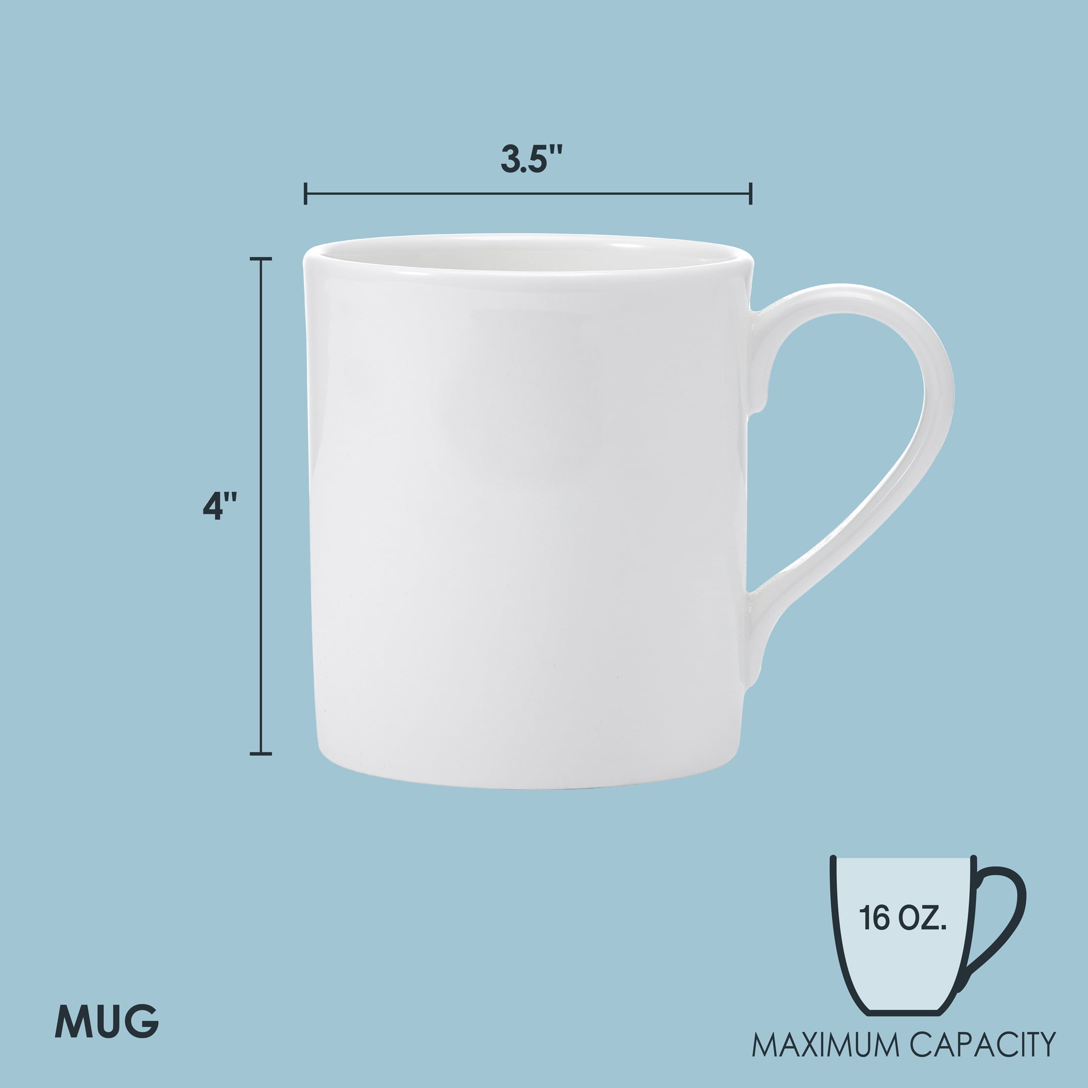 Fitz and Floyd 16 oz Nevaeh White Classic Rim Bone China Mug with Handle