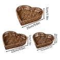 thumbnail image 2 of Valentines Day Decorations Heart-Shaped Woven Storage Basket, Handmade Love Basket Organizer for Valentine's Day, Decorative Rattan Basket for Gifts Flowers Snacks, Home Decor Accessory B, 1Pcs, 2 of 5