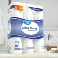 Great Value Soft & Strong Premium Toilet Paper, 30 Mega Rolls, 380