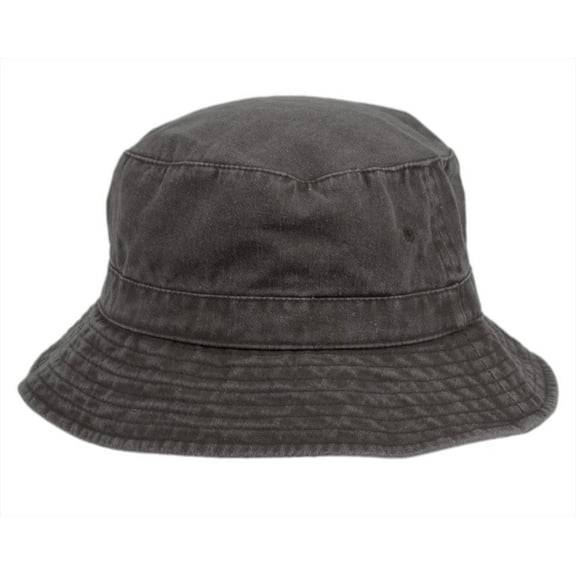 Washed Short Brim Cotton Bucket Sun Hat