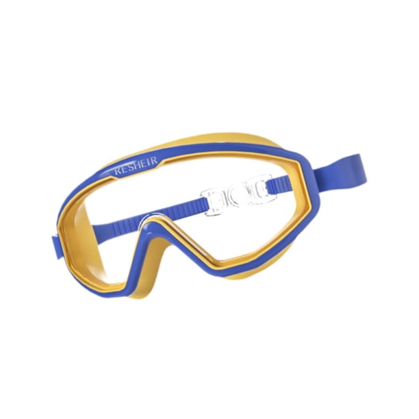 Gafas de natación ligeras para niños Colamx con snorkel Azul amarillo