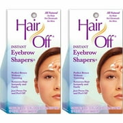 HairOff Instant Eyebrow Shapers 18 Each (Pack of 2)
