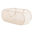 thumbnail image 3 of Cesta de ropa sucia plegable, Cesta de ropa sucia plegable, Cesta de ropa sucia plegable portátil, para baño Dormitorio Juguetes Calcetines Bufanda 3 Rejillas Beige Macarena Cesto de la ropa, 3 of 8