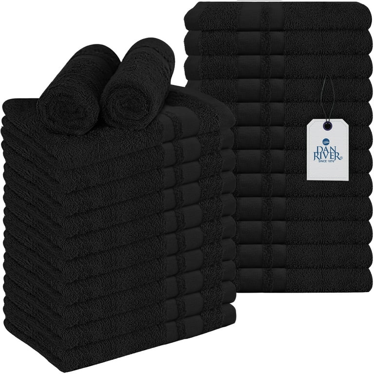 Black hand towels bulk cheap