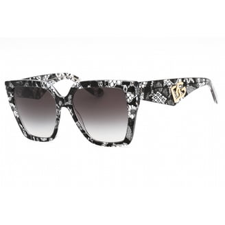 Dolce & Gabbana DG 4449 Plastic Butterfly Sunglasses Dolce & Gabbana DG 4449 - 3372/P Black On Zebra | Sunglasses  main image 2