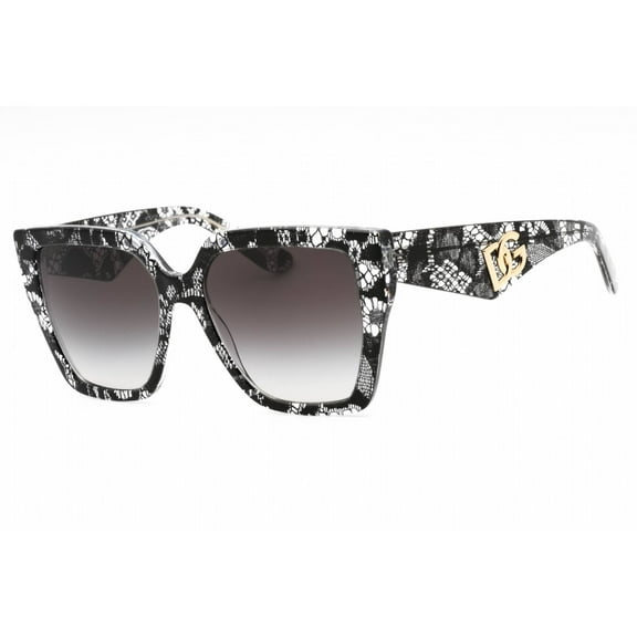 Dolce & Gabbana 0DG4438 32878G Women's Pattern Black Sunglasses