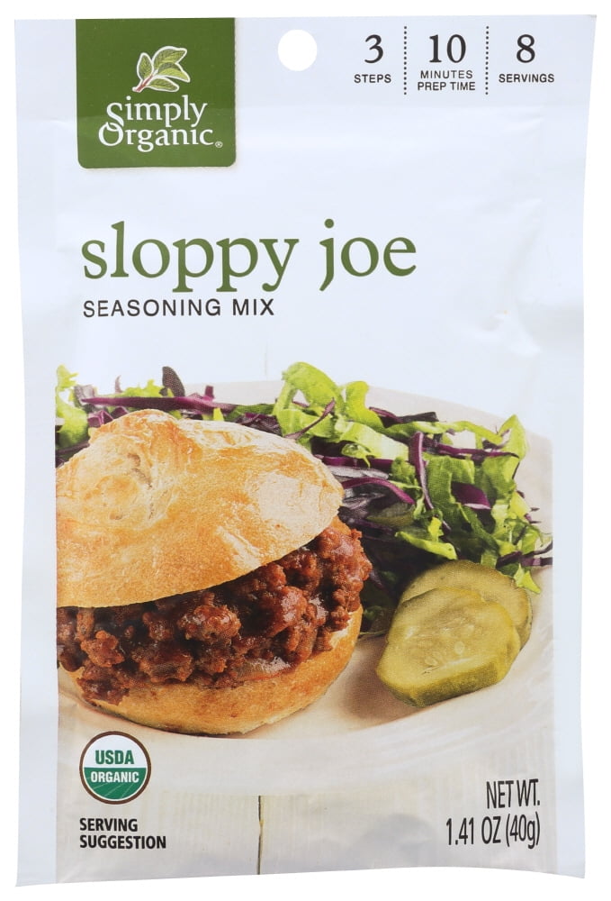 Simply Organic Seasoning Mix Sloppy Joe, 1.41 Oz