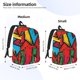 thumbnail image 2 of Disketp Colorful Arrow Graffiti Pattern Mochila de Lona Estampada, Mochila Escolar de Viaje Ligera para Estudiantes y Portátil-Medium, 2 of 5
