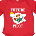 thumbnail image 4 of Inktastic Future Pilot Airplane for Boys Boys Long Sleeve Baby Bodysuit, 4 of 5