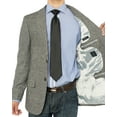 thumbnail image 6 of Mens Black White Check Modern Fit Blazer Luciano Natazzi 2, 6 of 6