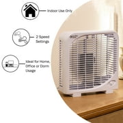 Comfort Zone 9 Portable Box Fan, White