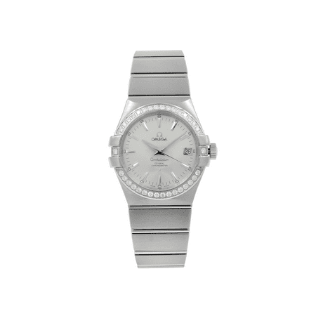 Omega Constellation Steel Diamond Silver Dial Ladies Watch 123.15.35.20.02.001