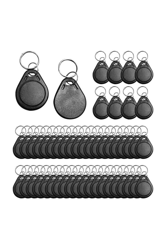 50Pcs T5577 Writable 125kHz RFID Key Fob Proximity ID Card Token Tag, 125khz RFID Writable Rewritable T5577 Fob