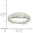 thumbnail image 3 of Sterling Silver Swirl Ring (Size 6) Made In India qr388-6, 3 of 5