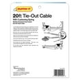 thumbnail image 2 of Heavy Duty Cable Tie Out W/Cushioning Spring 20ft-, 2 of 2