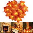 thumbnail image 1 of Guirnalda de luces LED de hojas de arce artificiales para decoración navideña, 2, 3 y 6 m, para fiestas en casa, Halloween y Año Nuevo, 1 of 5