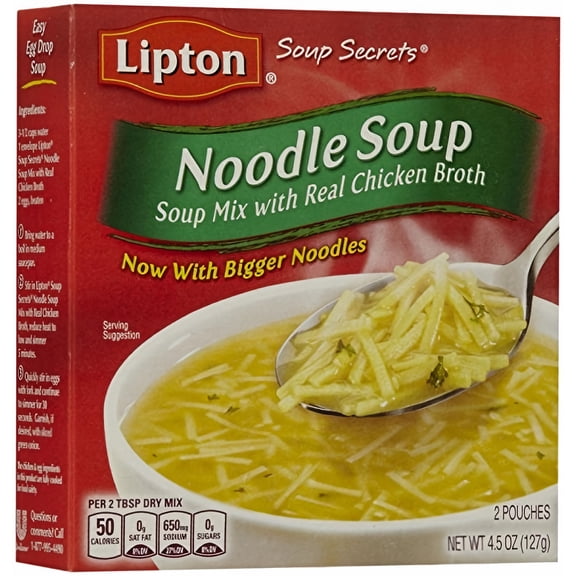 Lipton, Soup Secrets, Soup Mix With Real Chicken Flavor Broth (Pack of 14)