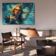 thumbnail image 4 of Póster de lienzo con una mujer estirada con la mano bajo el agua, decoración para dormitorio, paisaje deportivo, decoración para oficina, regalo, estilo marco, 12 x 18 pulgadas (30 x 45 cm), 4 of 8