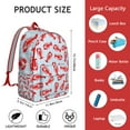 thumbnail image 2 of Crustacean Seafood Marine Ocean Travel Backpack – Lightweight Student Backpack with Nautical Beach Design, Comfortable Carrying, and Anti-theft Features for Daily Use and Short Trips, 2 of 5