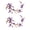 Purple(2 Pack), variant on Cherry Blossom Patches Iron on Patches Embroidery Appliques DIY Trim for Jeans Garment Jacket Backpack Decoration Cherry Blossom Patch Flower Pink