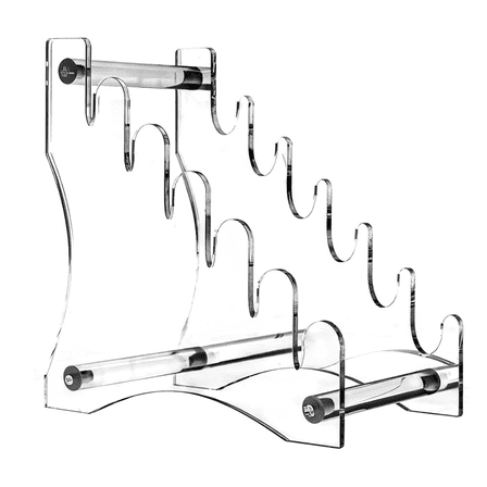 Quaqdae Acrylic Knife Display Stand - 6-Tier Detachable Rack, Light Weight Pocket Storage Rack