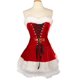 thumbnail image 2 of Vestido de Navidad de terciopelo sexy para mujer, talla grande M-XXL, disfraz de Papá Noel sexy y lindo, vestido elegante para fiesta de Navidad, 2 of 5
