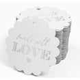 thumbnail image 4 of Inkdotpot Silver Foil Paper Hang Tags Made With Love Text Favor Tags 50 Piece, 4 of 6