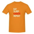 thumbnail image 5 of Eat Sleep Karate Repeat Men'S Basic Short Sleeve T-Shirt Orange 3x-Large, 5 of 5