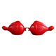 thumbnail image 3 of 2x escultura de rojo besándose, estatua de de madera, decoración de boda, accesorios hechos a mano, figuritas para dormitorio, mesa, hogar, 3 of 9