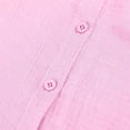 thumbnail image 6 of Women Cotton Linen Shirt Dress Solid Color Short Sleeve Button Down Shirts Dresses Swimsuit Beach Cover up Sundress, 6 of 6