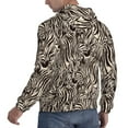 thumbnail image 6 of Kdxio Leopard And Zebra1 Print Mens Casual Hooded Collar Drawstring Hoodies Pullover Sweatshirts Casual Long Sleeve Shirts-4X-Large, 6 of 7