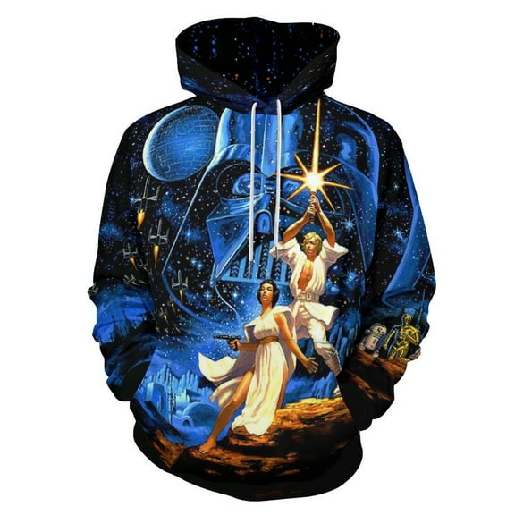 Star War Adult Sweater Pullover Sweatshirt Hoodies Long Sleeve Hooded Jackets Men Women