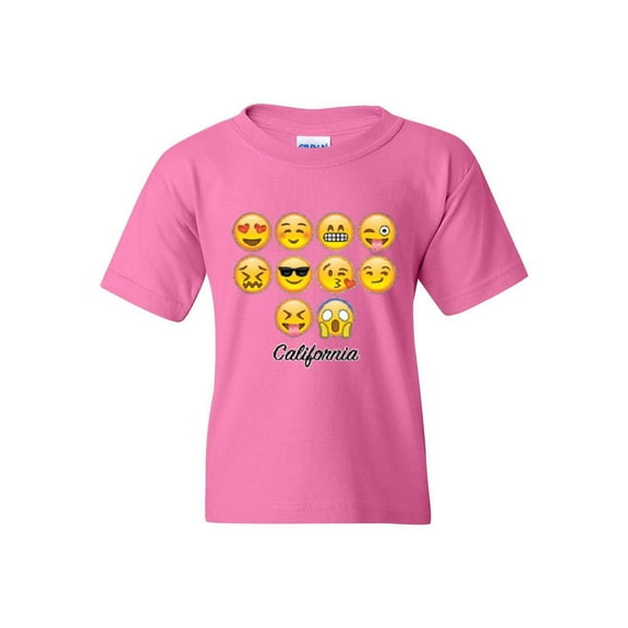 MmF - Big Girls T-Shirts and Tank Tops, up to Big Girls Size 24 - Emoji Entourage