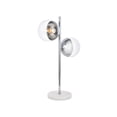 thumbnail image 3 of Living District LD6155C Eclipse 2 Light Table Lamp with Clear Glass, Chrome, 3 of 4