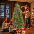 thumbnail image 5 of Bigleap 4.5ft Pre-lit Artificial Christmas Tree with Warm White LED Lights, Hinged Spruce for Home Office Holiday Decor, 5 of 13