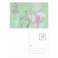 thumbnail image 1 of Girl Flowers Dandelion Wings Postcard Set Birthday Mailing Thanks Greeting Card, 1 of 3