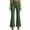 Army Green, variant on Womens Dress Pants Elastic High Waisted Business Casual Loose Fit Flare Pants Work Office Business Trousers with Pockets