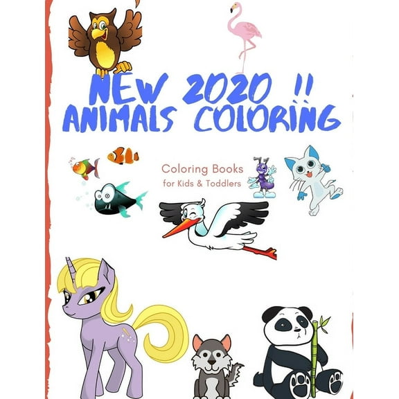 Animals Coloring Coloring Books for Kids & Toddlers : Books for Kids Ages 2-4, 4-8, Boys, Girls (Paperback)