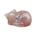 thumbnail image 1 of Natural Quartz Crystal Sleeping Cat Decoration Crystal Cat Sleeping Statue 2 Inch Opal Cat Crystal Statue Statue For Home Meditation, 1 of 9