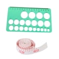 thumbnail image 3 of Siruishop 2xNipple Rulers for Flange Sizing Flange Size Measure Portable Reusable Soft Green, 3 of 8