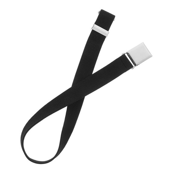 LOLIPPYY elastic waist belt Elastic Belt Black Polyester 1Pack Comfortable Fit Casual Occasions